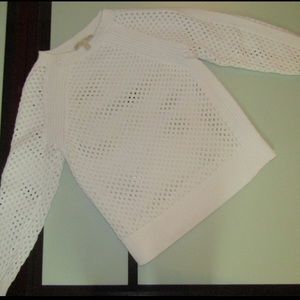 White MICHAEL KORS Knit Sweater (Size: Small)